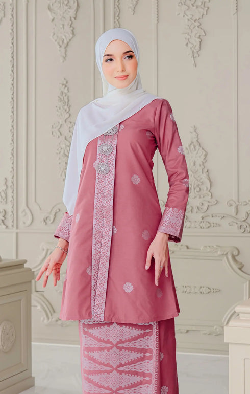 Laylo kebaya | Dusty Pink Silver