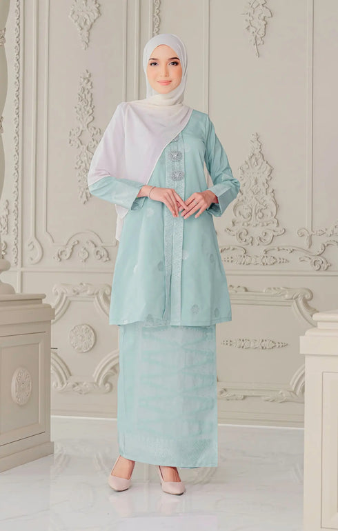 Laylo kebaya | Baby Mint Green Silver