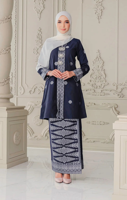 Laylo kebaya | Blue Black Silver