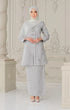 Laylo kebaya | Light Grey Silver