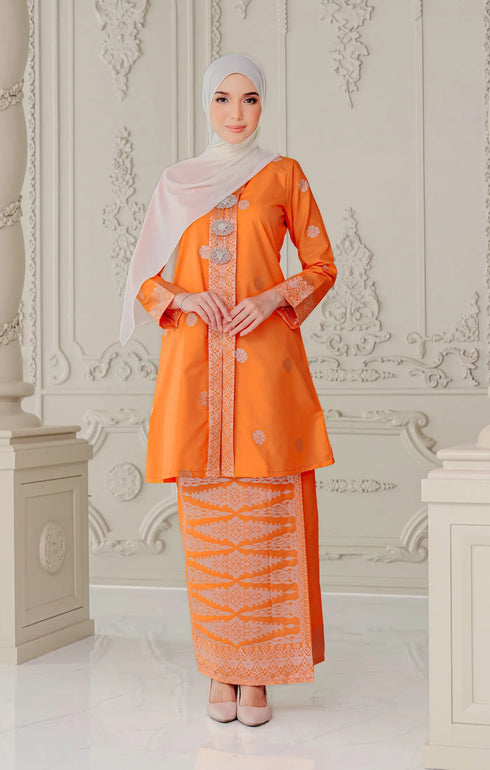 Laylo kebaya | Orange Silver