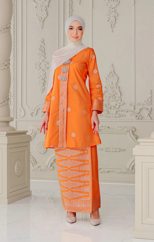 Laylo kebaya | Orange Silver