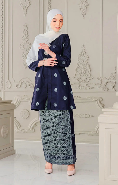 Anggun Kebaya | Blue Black Silver