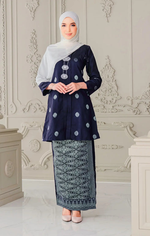 Anggun Kebaya | Blue Black Silver