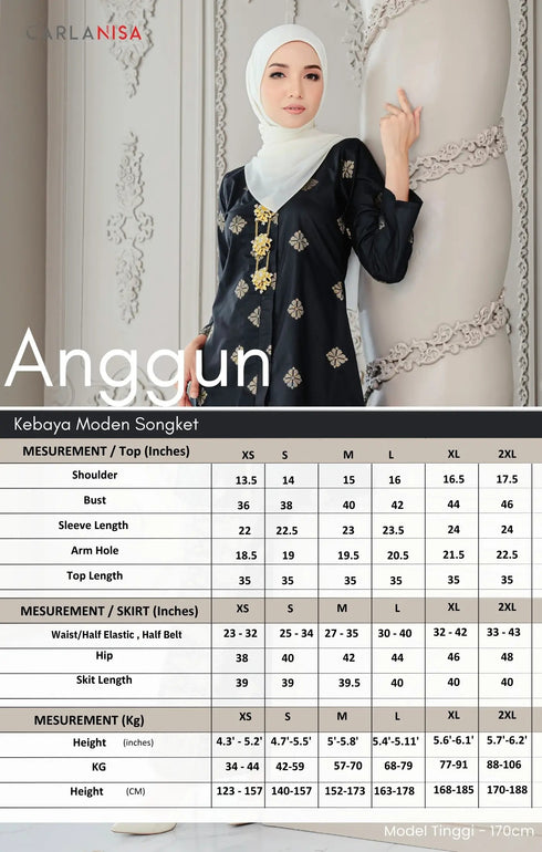 Anggun Kebaya | Dusty Green Silver
