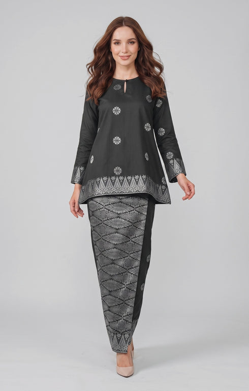 ARYANA KURUNG KEDAH | BLACK SILVER