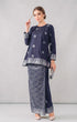 ARYANA KURUNG KEDAH | BLUE BLACK SILVER