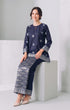 ARYANA KURUNG KEDAH | BLUE BLACK SILVER