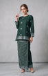 ARYANA KURUNG KEDAH | DARK EMERALD GREEN SILVER