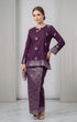 ARYANA KURUNG KEDAH | MAGENTA SILVER