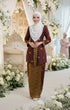 DEFECT-Seroja Kebaya | Maroon gold