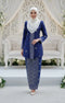 DEFECT-Seroja Kebaya | Royal Blue Silver