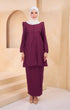 Delisa 2.0 Kurung Riau Plain | Magenta