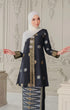 Bunga Raya Kebaya | Black Gold Silver