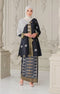 Bunga Raya Kebaya | Black Gold Silver