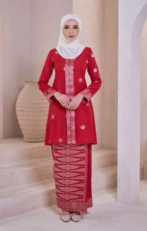 Laylo kebaya | Red Chilli Silver