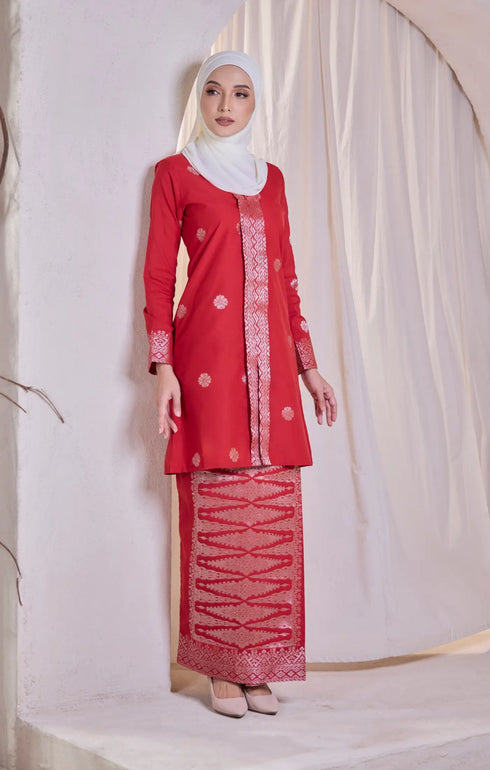 Laylo kebaya | Red Chilli Silver