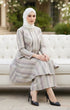 Third view Liyana 2.0 Kebarung Linen Smokey Pink Stripe showing full garment detail