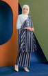 Liyana Kebarung Linen | Blue Black Stripe