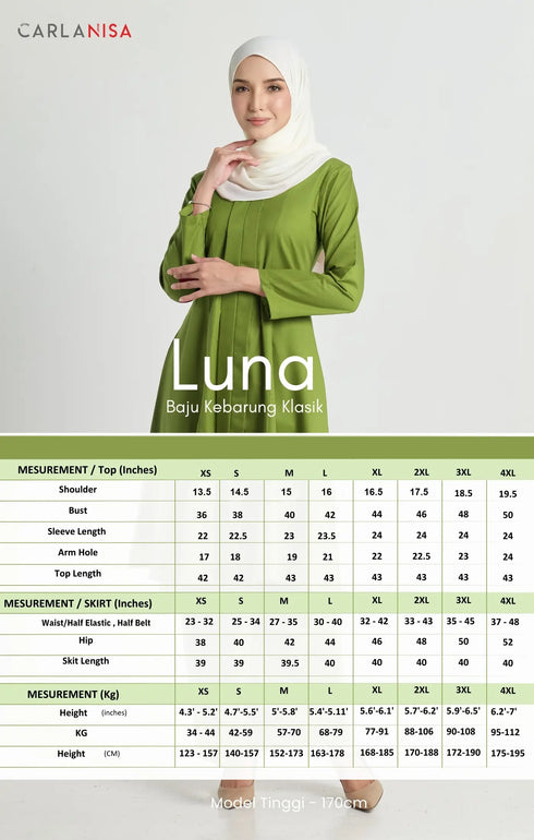 LUNA KEBARUNG KLASIK | DUSTY BLUE