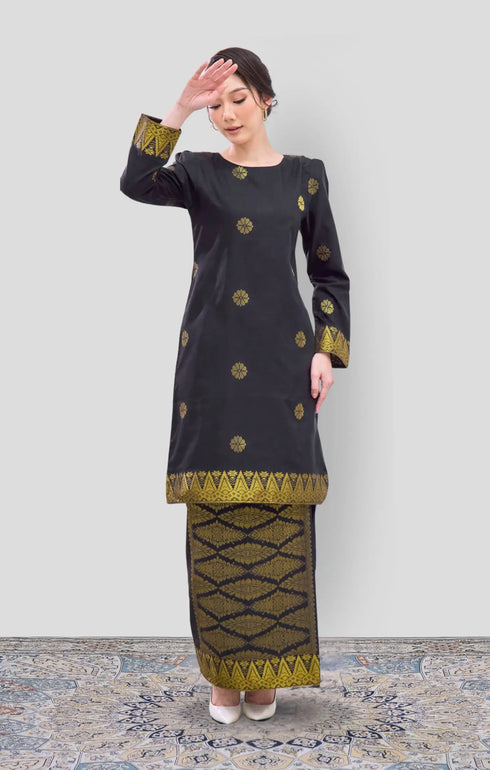 RIZA 2.0 KURUNG MODEN | BLACK GOLD