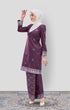 Riza 2.0 Kurung Moden Songket in Magenta Silver by Carlanisa 5