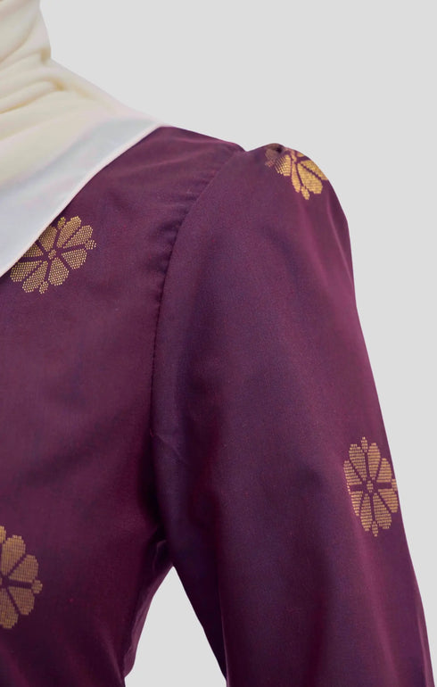 RIZA 2.0 KURUNG MODEN | MAGENTA GOLD