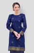 Riza 2.0 Kurung Moden Songket in Royal Blue Gold by Carlanisa 4