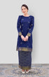 Riza 2.0 Kurung Moden Songket in Royal Blue Gold by Carlanisa 5