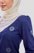 Riza 2.0 Kurung Moden Royal Blue Silver side angle