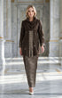 SEROJA KEBAYA | DARK RICH BROWN SILVER