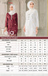 teja kebaya moden songket size chart