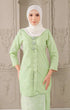 teja kebaya moden green silver 3