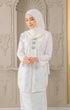 Teja Kebaya | White Silver - With Lining