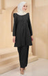 baju kurung kedah hitam color