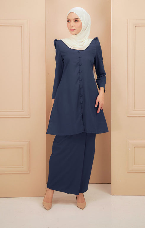 navy blue kedah cotton