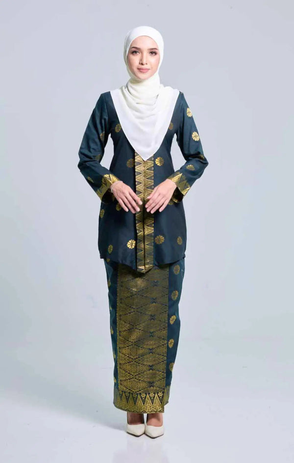 Seroja Kebaya | Emerald Green Gold