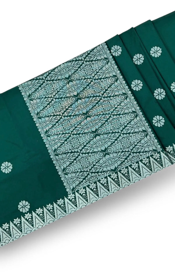 SONGKET BUNGA TABUR | EMERALD GREEN SILVER