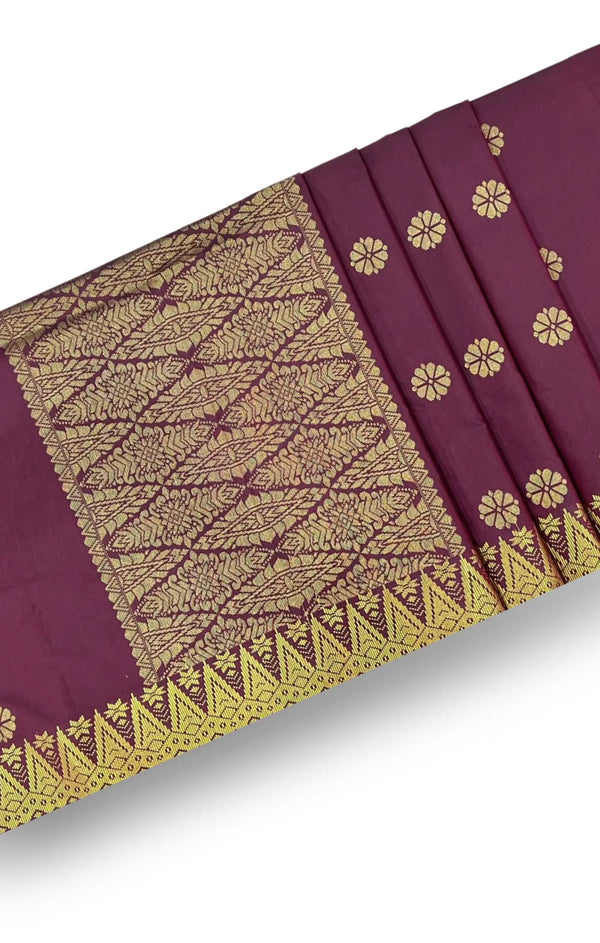 SONGKET BUNGA TABUR | MAROON GOLD