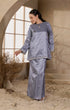 Side view Sophia Kurung Kedah grey