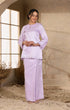Side view of Sophia Kurung Kedah in lilac purple