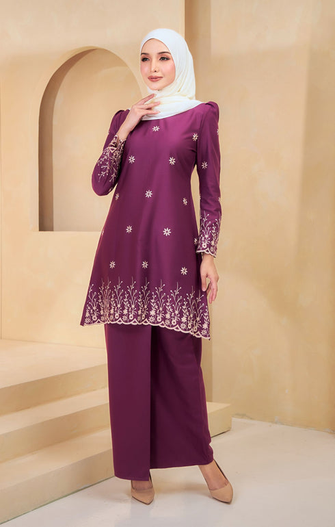 Karla Kurung Riau Sulam | Magenta