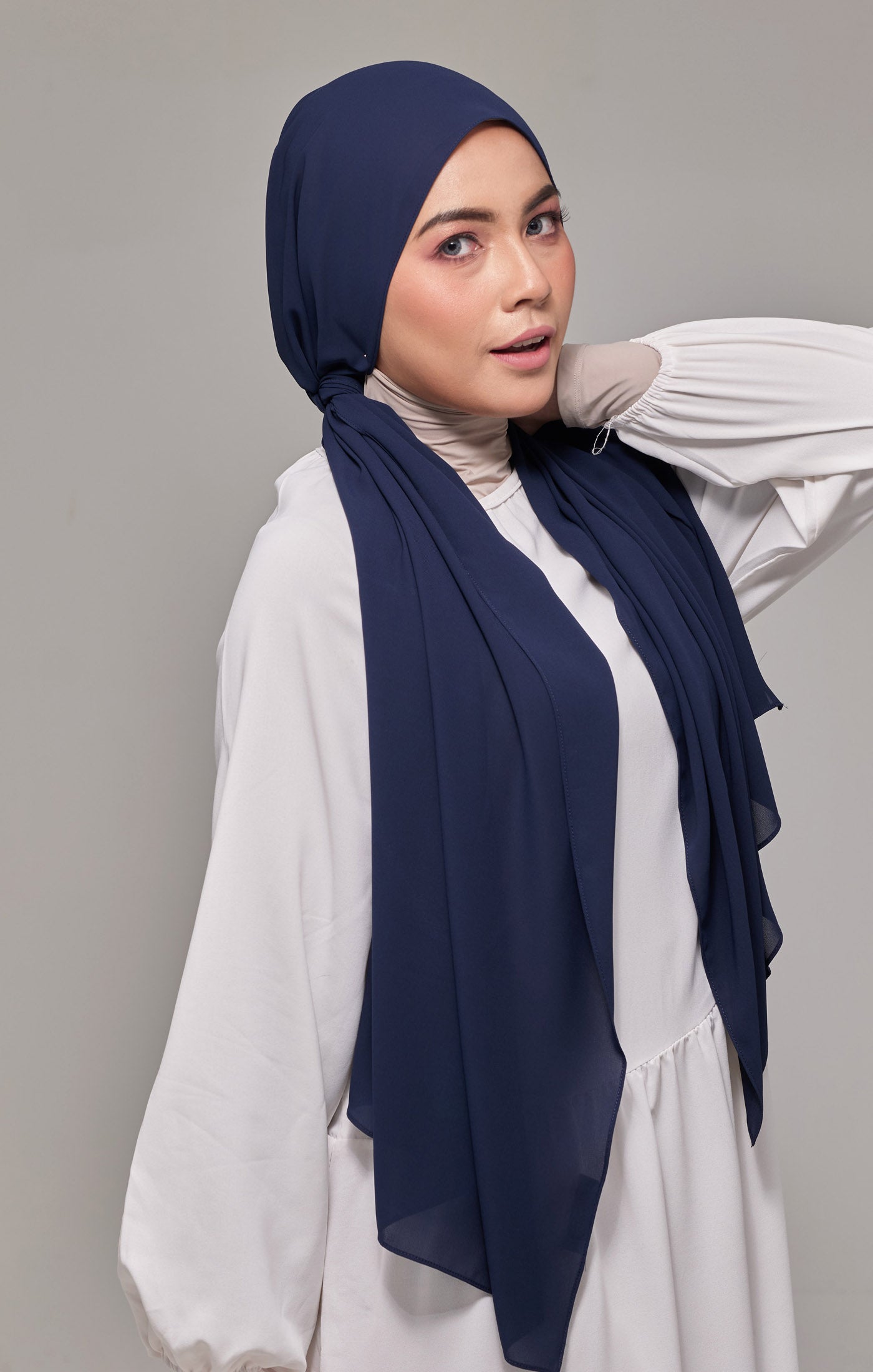 Faura shawl | Navy Blue