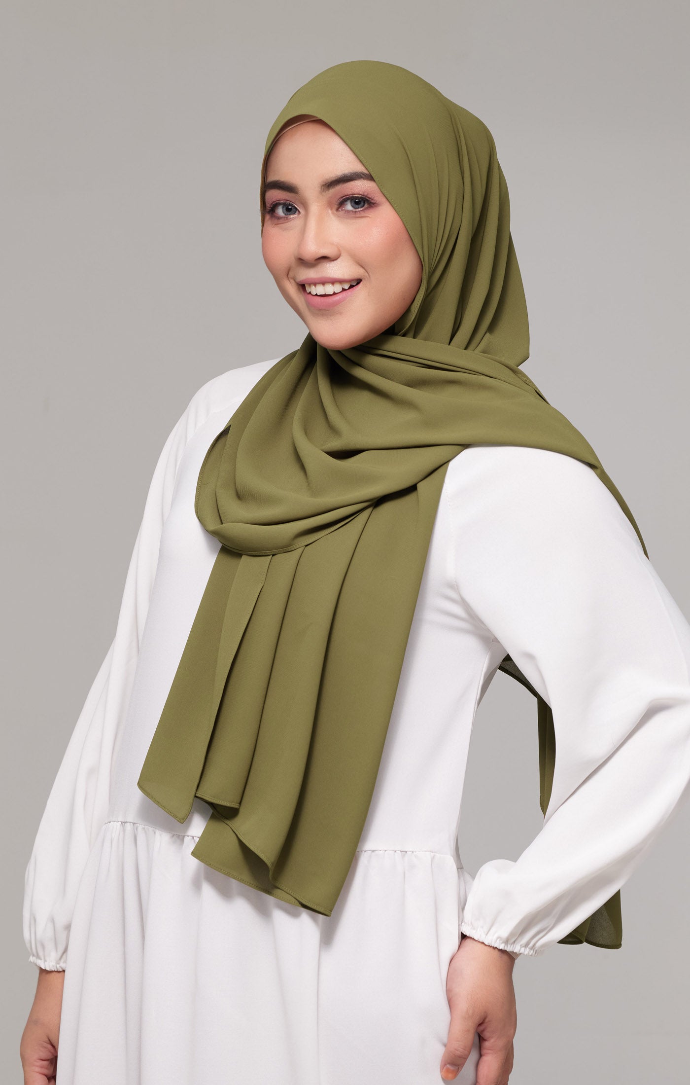 Faura shawl | Olive Green