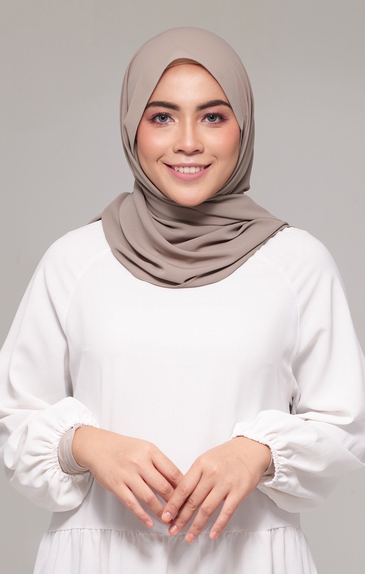 Instant Shawl Seminit | Dark Beige
