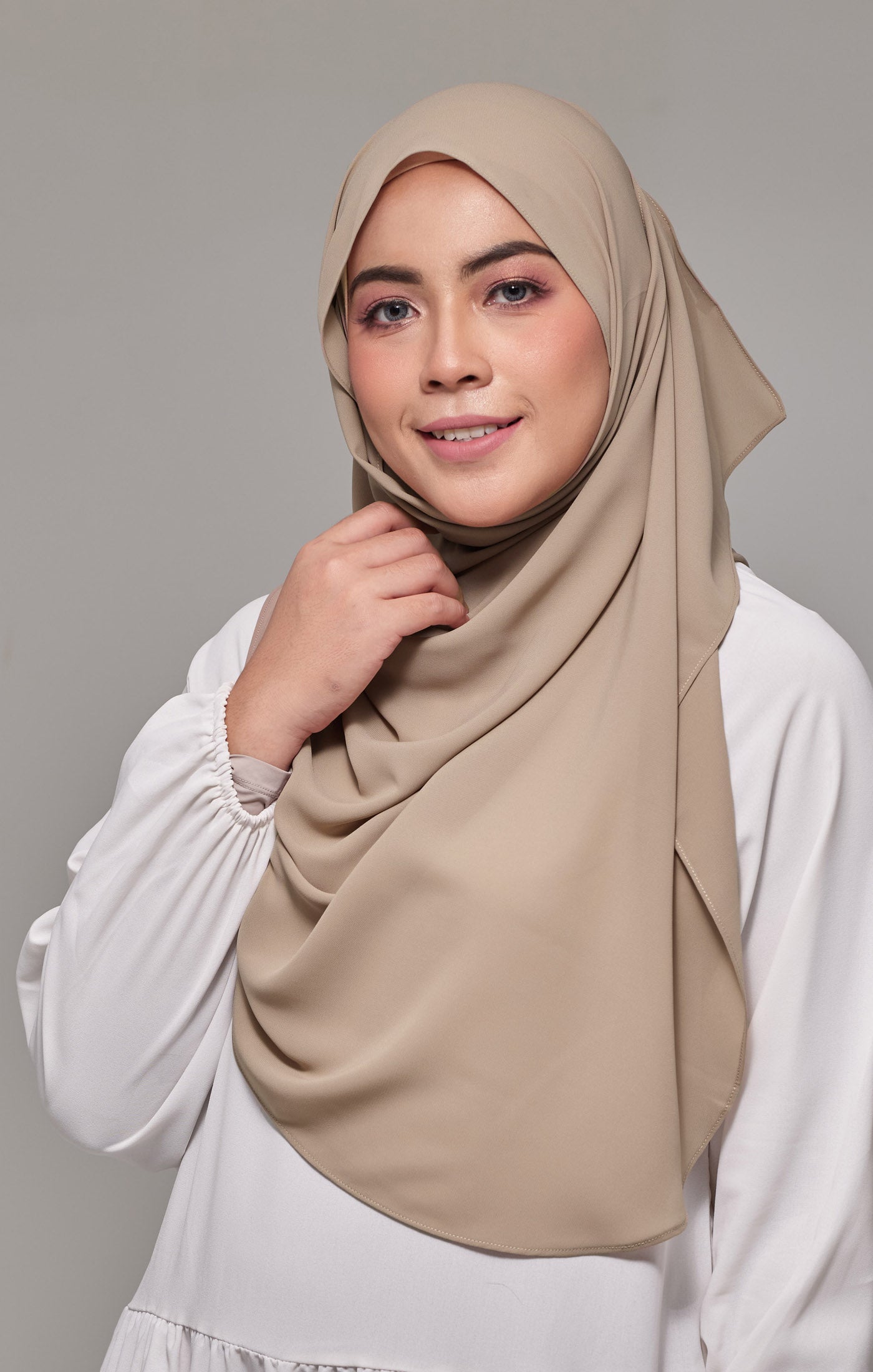 Instant Shawl Seminit | Latte