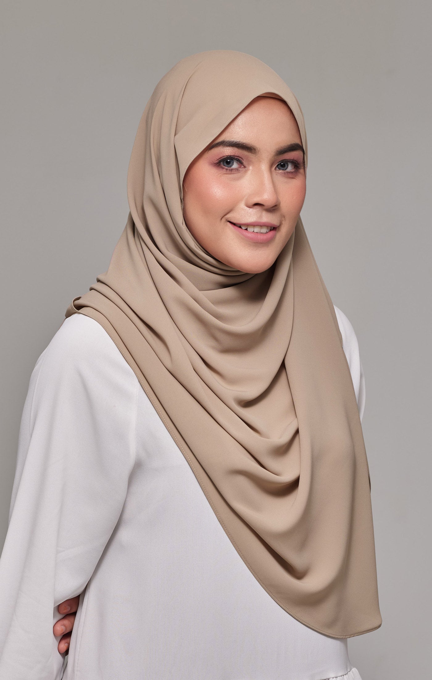 Instant Shawl Seminit | Latte