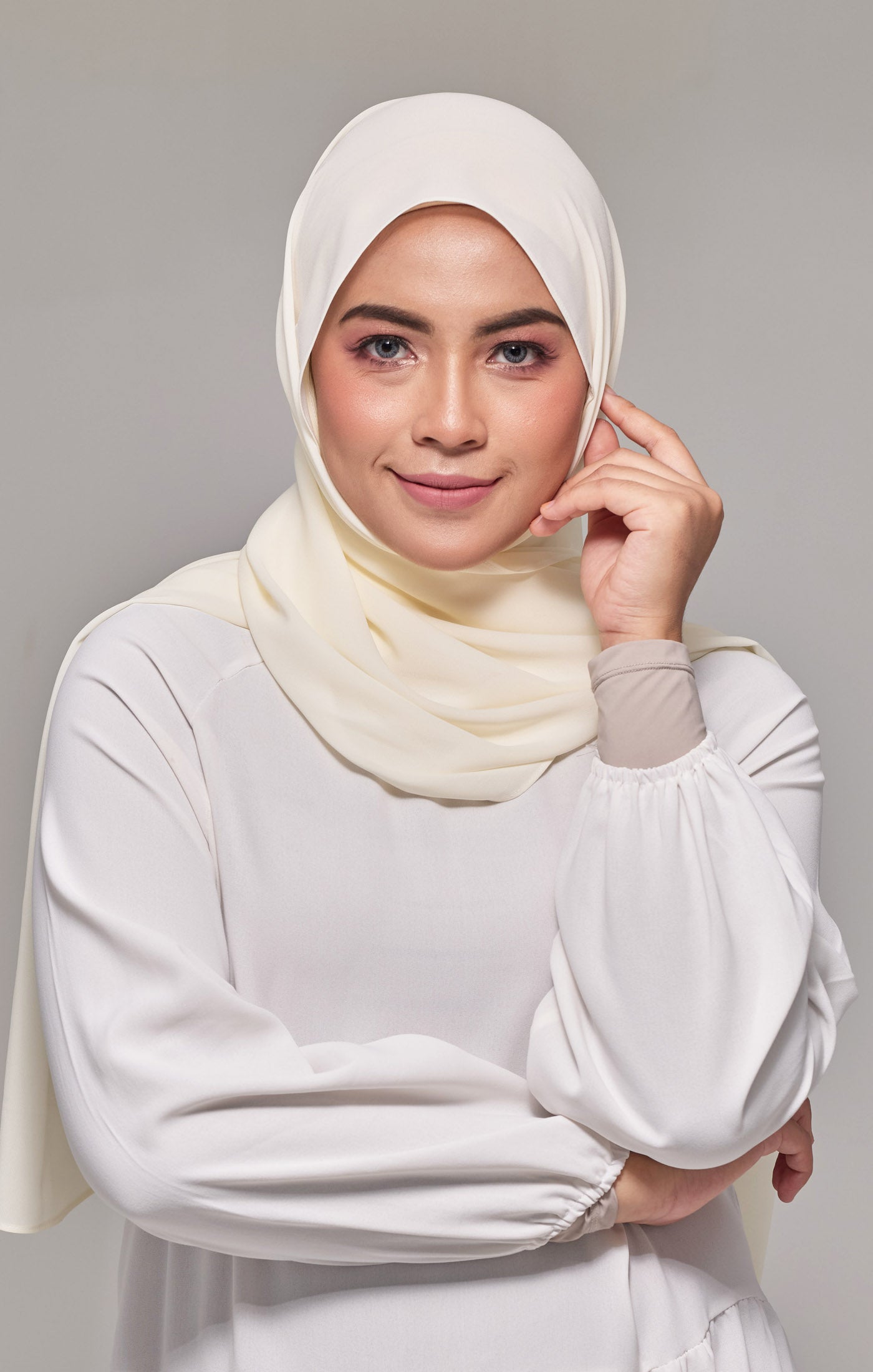 tudung shawl chiffon