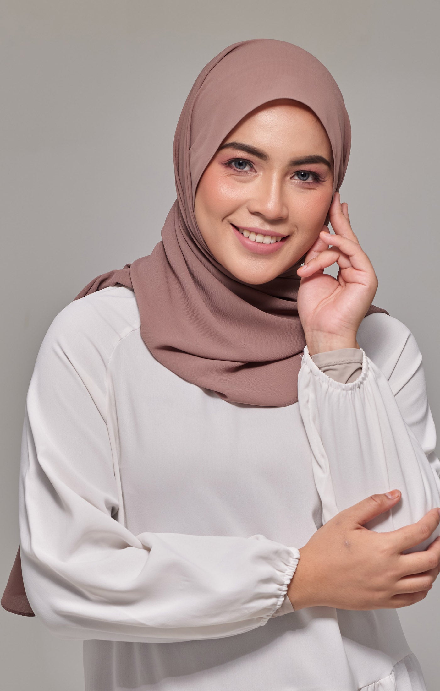 Instant Shawl Seminit | Smokey Brown