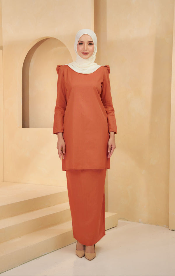 baju kurung plain cotton